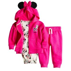 Disney Minnie Mouse 3 piece set by Jumping Beans 9 months